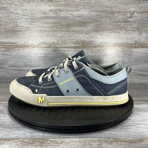 Merrell Women's 7.5 Rant Blue Canvas Comfort Lace Up Shoes Size 9